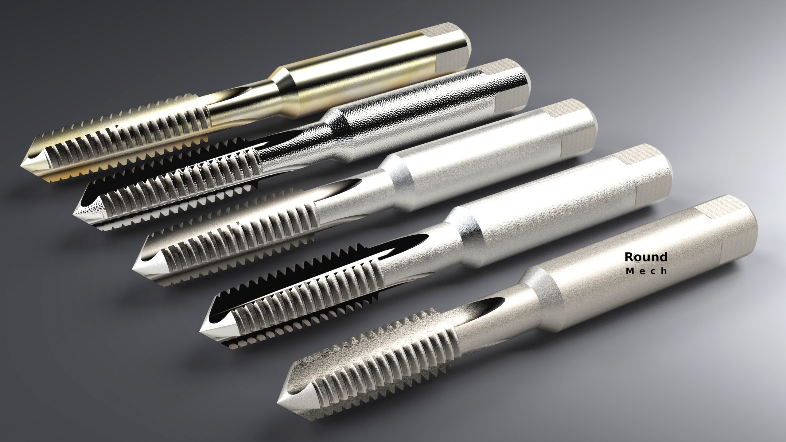 Thread cutting tools, tap, CAD designing
